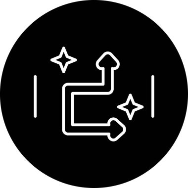 Basit ok simgesi vektör illüstrasyonu