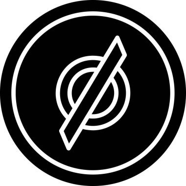 boş işaret simgesi, vektör illüstrasyonu basit tasarım