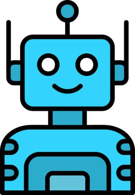 Robotun basit vektör tasarımında Avatar