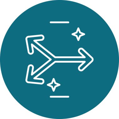 Basit ok simgesi vektör illüstrasyonu