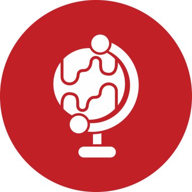 Yeryüzü ikon vektör illüstrasyonu