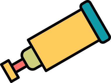 teleskop simgesi vektör illüstrasyonu