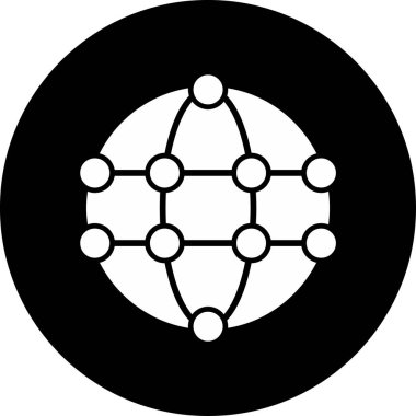 Basit bir Global simgesi. vektör tasarımı