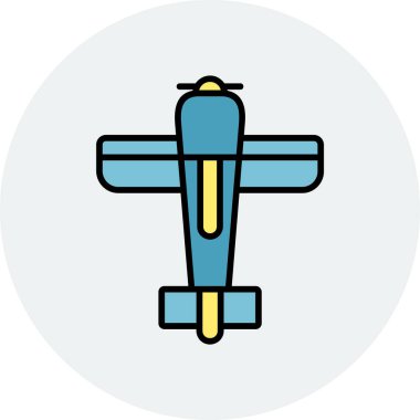 Uçak. Web simgesi basit illüstrasyon