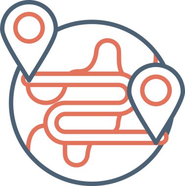 Harita işaretçileri simge vektör illüstrasyonu