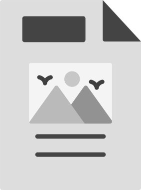 belge simgesi, vektör illüstrasyonu basit tasarım