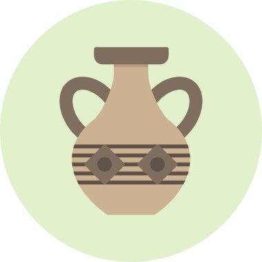 Vazo. Web simgesi basit illüstrasyon