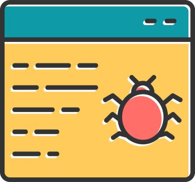 virus vector glyph icon design