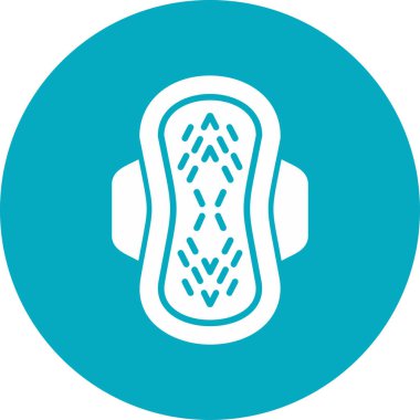 Hijyenik ped web simgesi, basit vektör illüstrasyonu