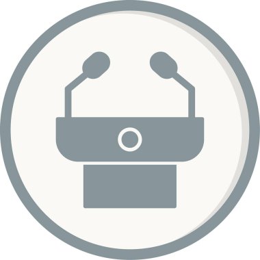 Basın Konferansı vektör illüstrasyonu