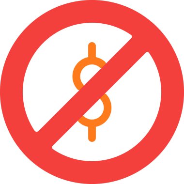 Nakit yasak. Web simgesi basit illüstrasyon