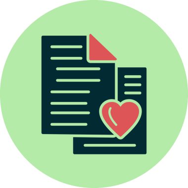 En sevdiği işaret. Web simgesi basit tasarım