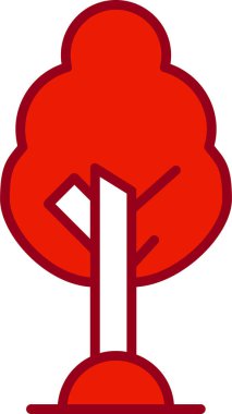 Ağaç. Web simgesi basit illüstrasyon 