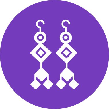 Vektör illüstrasyon Küpeleri simgeleri 