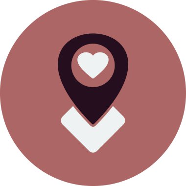 Konum haritası işaretleyici. vektör simgesi