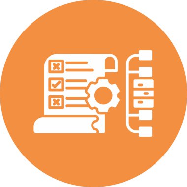 Birikmiş. Web simgesi basit illüstrasyon