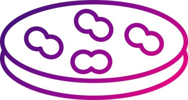 Streptococcus simgesi, vektör illüstrasyonu basit tasarım