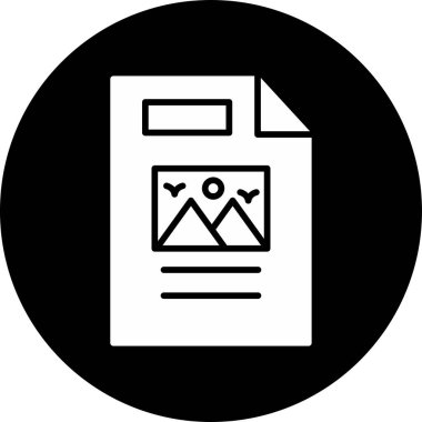 belge simgesi, vektör illüstrasyonu basit tasarım