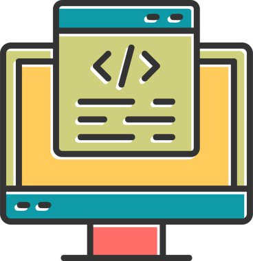 Ağ. Web simgesi basit illüstrasyon