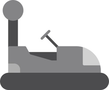 Çarpışan araba simgesi, çarpışma sembolünün vektör illüstrasyonu 