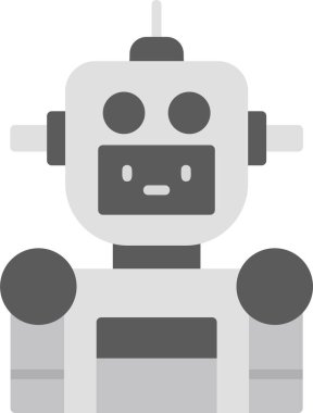 Robotun basit vektör tasarımında Avatar