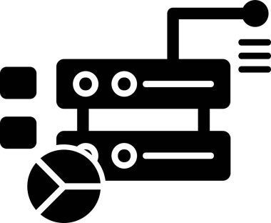 veritabanı simgesi, vektör illüstrasyonu basit tasarım
