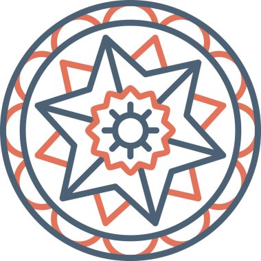 mandala tasarımı, web basit illüstrasyonu