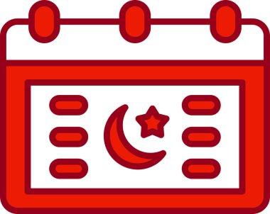 Takvim simgesi, vektör illüstrasyonu basit tasarım