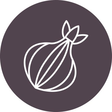 Soğan. Web simgesi basit illüstrasyon 