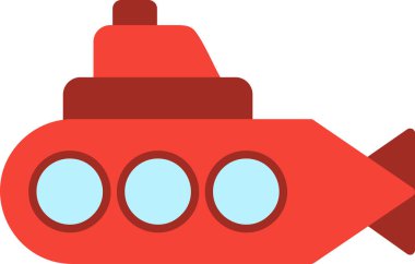 denizaltı ağ simgesi, basit vektör illüstrasyonu