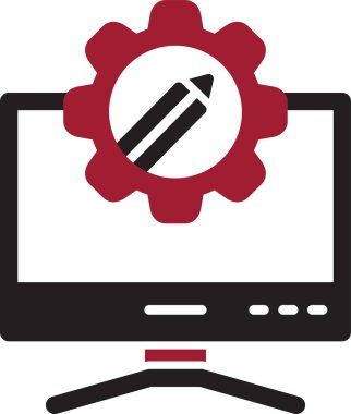 Basit Bilgisayar vektör illüstrasyonu