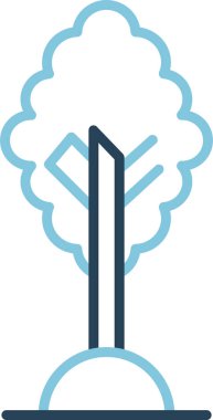 Ağaç. Web simgesi basit illüstrasyon 