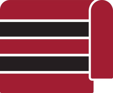 Havlu ikonu vektör çizimi tasarımı