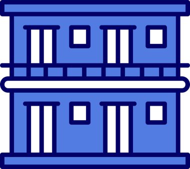 Motel simgesi ana hatlarıyla oluşturuluyor