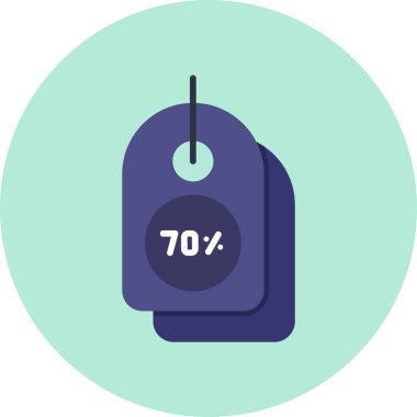 İndirim etiketi vektör illüstrasyonu 