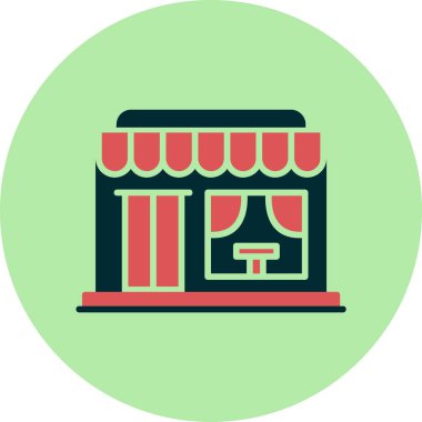 Bistro. Basit bir çizim. Ağ simgesi, logo