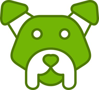 American Staffordshire köpek simgesi, vektör illüstrasyonu 