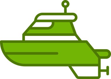 Tekne. Web simgesi basit illüstrasyon 