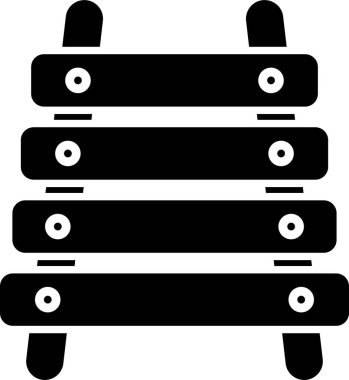 Ksilofon web simgesinin vektör illüstrasyonu