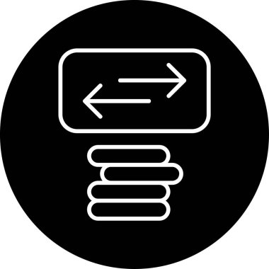 Basit Aktarım simgesi vektör çizimi