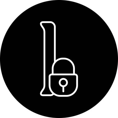 Küçük L web simgesi vektör illüstrasyonu