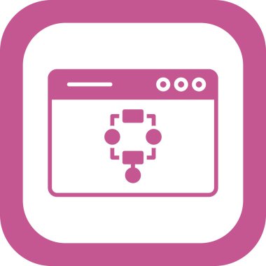 algoritma web simgesi vektör illüstrasyonu