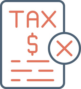 Çevrimiçi platformlar için bir vergi belgesini temsil eden soyut vektör sembolü.