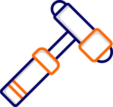 Çekiç ağı simgesi, basit vektör illüstrasyonu 