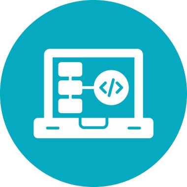 Modern Akış Çizelgesi simgesinin vektör çizimi