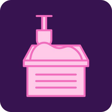 Sandbox web simgesi, basit vektör illüstrasyonu