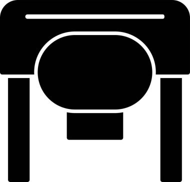 Tekstil Yazdırma Web simgesi vektör çizimi