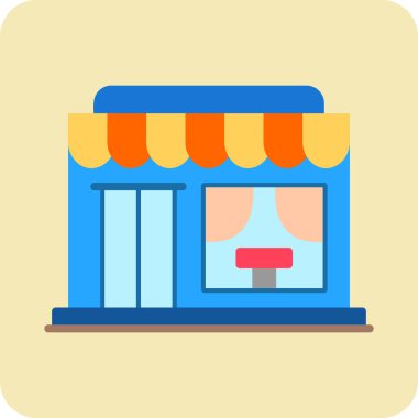 Bistro. Basit bir çizim. Ağ simgesi, logo