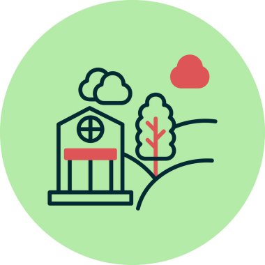 Çevresel ekoloji ikonu vektör illüstrasyonu 