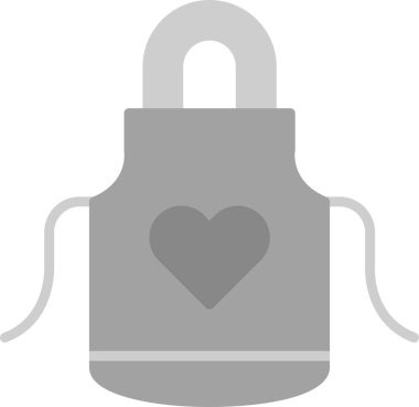 Önlük simgesinin temel doğrusal çizimi